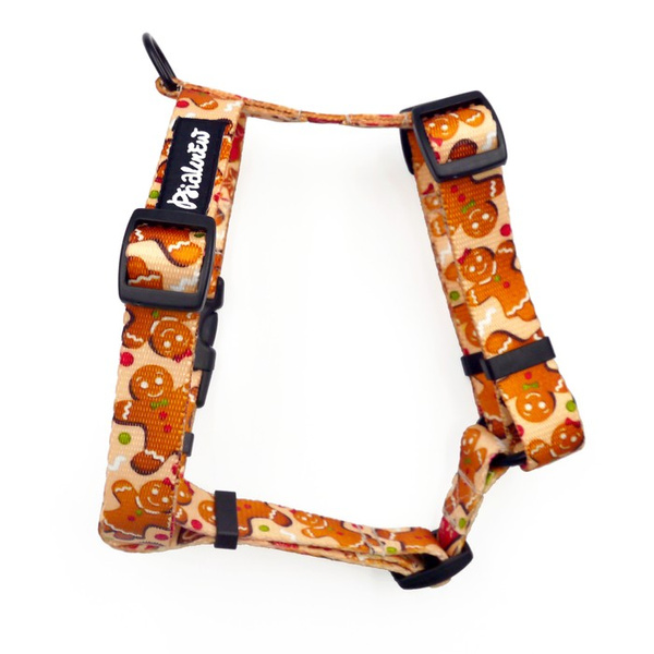Harness for Dog, Cinnamon Gingerbread Psiakrew Guard Harness Small Harness for small dogs, puppies, black extras