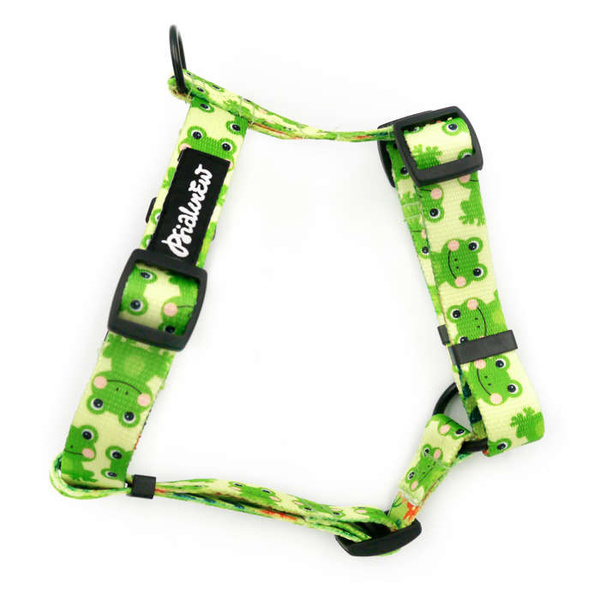 Harness for Dog, Model Green Frogs Guard Harness Small Harness for small dogs, puppies, black extras