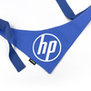 Blue Personalized Dog Bandana, Your Logo Graphic, Tied Handkerchief, Scarf Psiakrew