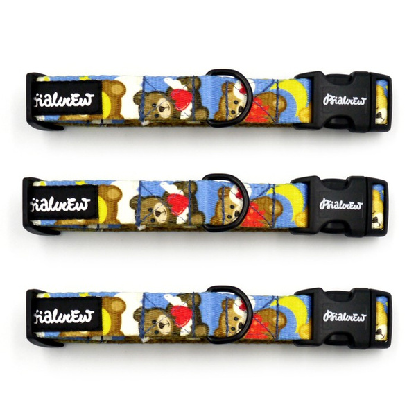 Obroża dla Psa Regulowana Teddy Bear Psiakrew wąska 2 cm, dla mniejszych psów i szczeniaków