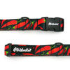 Dog Collar Psiakrew Red Hot Chili, 2 cm 0.78" wide, for smaller dogs black extras