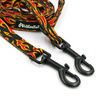 Hundeleine, lang, abnehmbar, verstellbar Dog On Fire Psiakrew, Breite 2 cm, Karabiner schwarz 7 cm