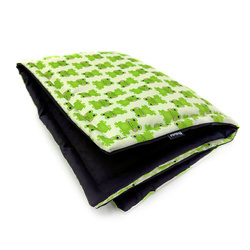 Waterproof Mat for the dog, puppy, cat, Green Frogs Psiakrew Design