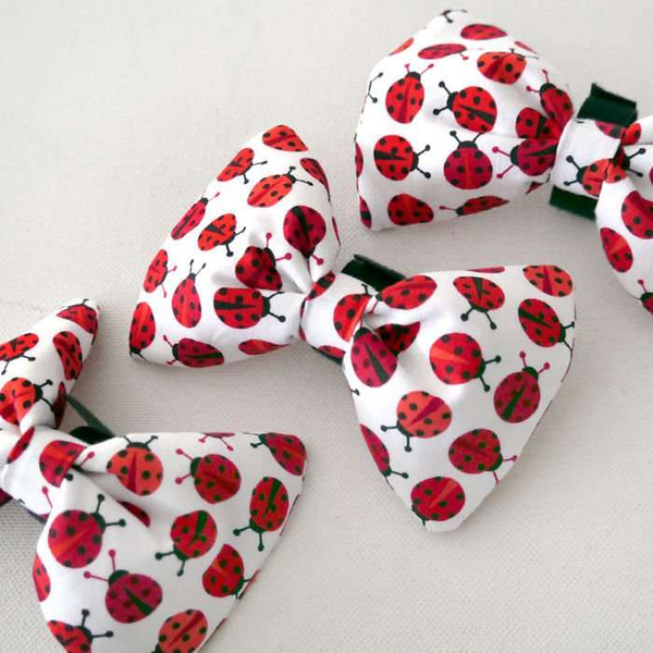 Dog Bow Tie Ladybug, pet bowtie