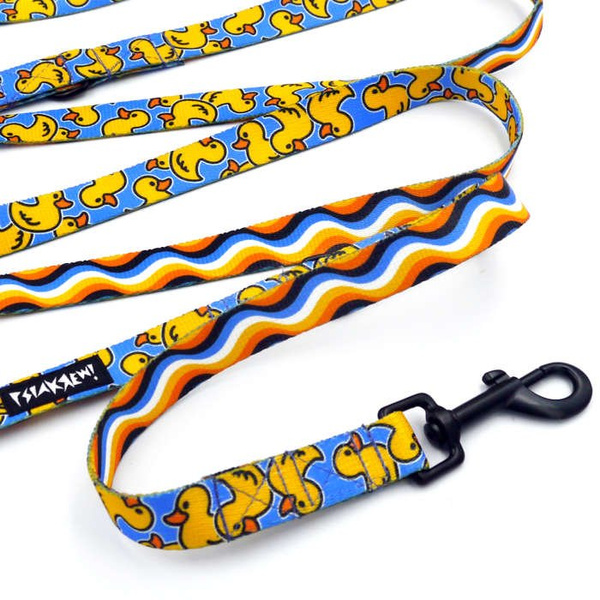 Long Dog Leash Ducky Duck width 2 cm (0.78") wide, , black snap hook