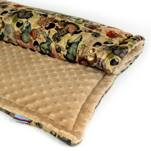 Premium Mat Plaid Blanket for the dog Forest Treasures Design