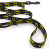 Dog Leash Batdog width 2.5 cm, 1"  wide, big black snap hook 8 cm