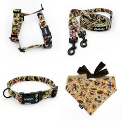 ACCESSORY KIT. Small dog. Dog Tattoo Flash Psiakrew Series; Collar, Harness, Leash, Bandana