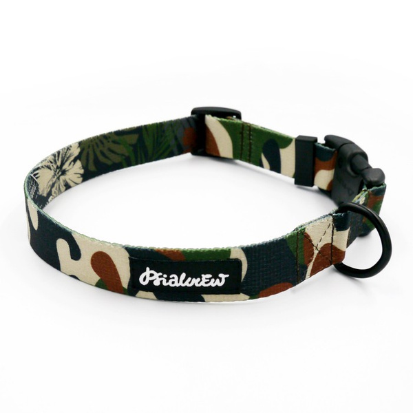 Dog Collar Psiakrew Camo 2.5 cm, 1" wide, black extras