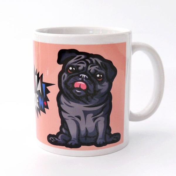 Mug with Pug Mascot