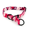 Halb-Klemmhalsband Piggy in Love Psiakrew, 2,5 cm breit, für mittelgroße und größere Hunde, Schwarz-Beschläge