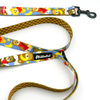 Dog Leash Teddy Bear Psiakrew width 2.5 cm, 1"  wide, black snap hook 6 cm
