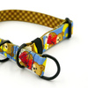 Half-choke collar Teddy Bear, 2 cm wide, for small dogs, black extras