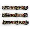 Half-choke collar Dog Tattoo, 2.5 cm wide, medium and big dogs, black extras
