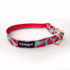 Dog Collar Psiakrew Watermelon, 2 cm 0.78" wide, for smaller dogs, pink gold clip