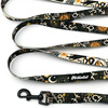 Long Dog Leash Zodiak width 2 cm (0.78") wide, black snap hook 6 cm