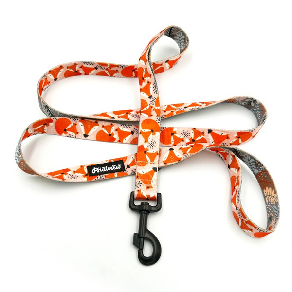 City Walking Leine für Dog Foxy Lady, Breite 2,5 cm, großer, starker schwarzer Karabiner