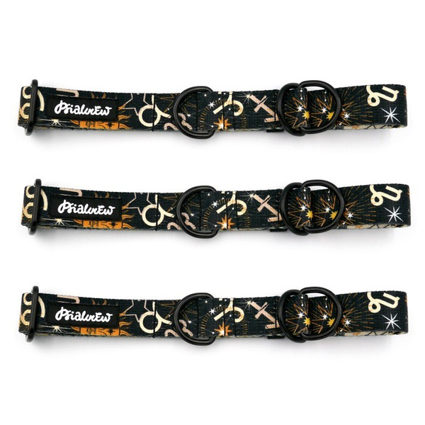 Half-choke collar Zodiak Psiakrew, 2.5 cm wide, medium and big dogs, black extras
