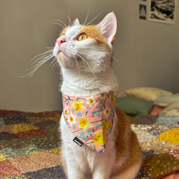 Schöne Blumen Psiakrew Bandana, gebundenes Taschentuch, Baumwollschal