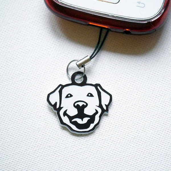 Labrador Retriever dog pendant, phone tag, charms