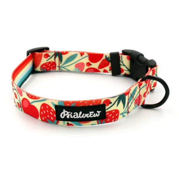 Verstellbares Halsband Fruit Jelly Psiakrew, 2,5 cm breit, schwarze Beschläge
