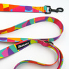 Dog Leash Kaleidoscope Psiakrew width 2.5 cm, 1"  wide, black snap hook 6 cm