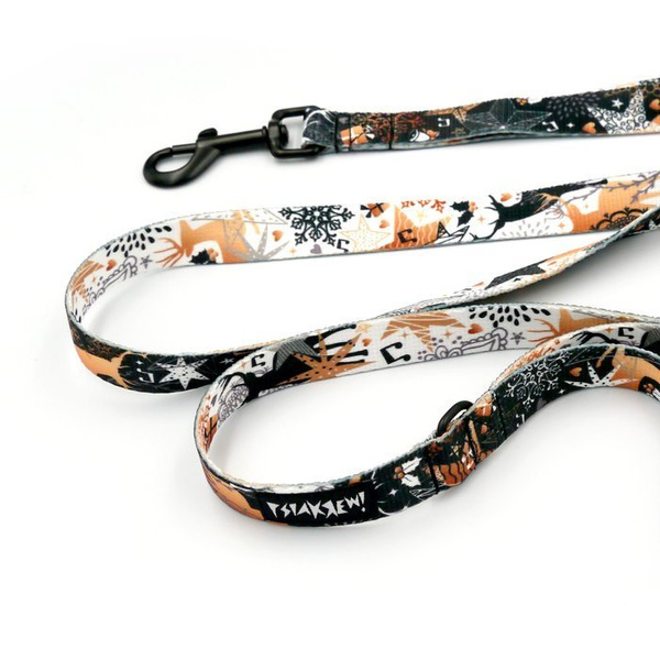 Dog Leash Deer Calls width 2 cm 0.78 ", black extras