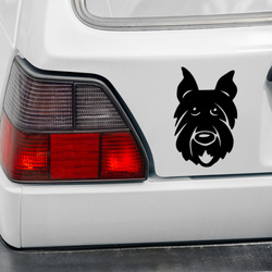 Scottish Terrier Psiakrew dog car sticker for light car bodies