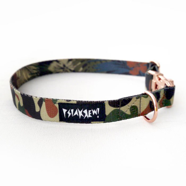 Obroża dla Psa Regulowana Camo, wąska 2 cm, dla mniejszych psów i szczeniaków