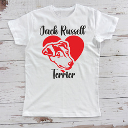 Personalized Women's T-Shirt with Jack Russell Terrier Dog – Psiakrew