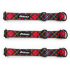 Half-choke collar Tartan Psiakrew, 2.5 cm wide, medium and big dogs, black extras