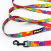 Long Dog Leash Kaleidoscope Psiakrew width 2 cm (0.78"), black snap hook 6 cm