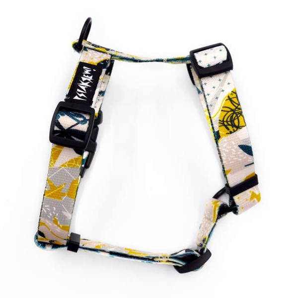 Małe Szelki dla Psa Guard, Deszczowy Smutek, dla mniejszych psów taśma 2 cm czarne okucia