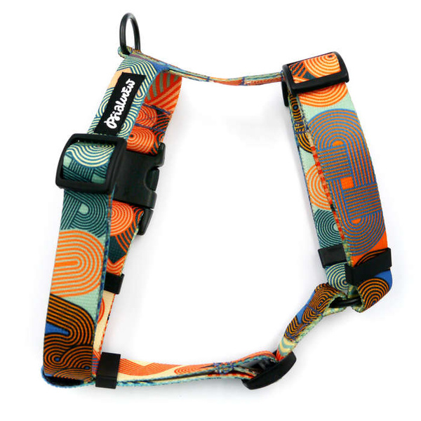 Harness for Dog, Model Geo Snake Guard Harness, black extras