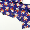 Premium Dog Bandana Santa Clauses handkerchief style to tie around your pet’s neck, Dark blue