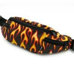 Fanny Pack Hip Bag, Bum Bag Dog on Fire Psiakrew