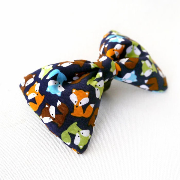 Dog Bow Tie, gift for dog, Pet Bow Tie, Bowtie, Collar Attachment, Foxy Dark Blue