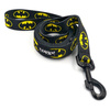 Dog Leash Batdog width 2.5 cm, 1"  wide, big black snap hook 8 cm