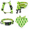 Dog Bandana Green Frogs Psiakrew handkerchief style to tie around your pet’s neck