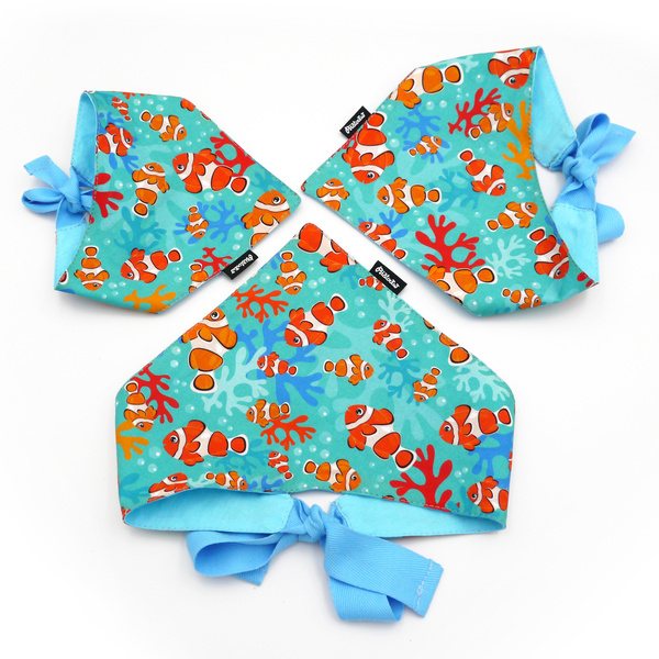 Dog Bandana Blue Lagoon Psiakrew handkerchief style to tie around your pet’s neck