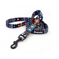 Smycz spacerowa miejska dla Psa Sorry Winnetou Psiakrew szerokość 2 cm czarny karabińczyk 6 cm