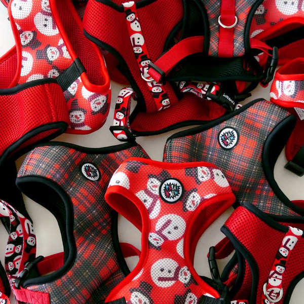 Christmas Gift for Dog, Harness, Always Feeling Cool, Super Soft Psiakrew Snowman