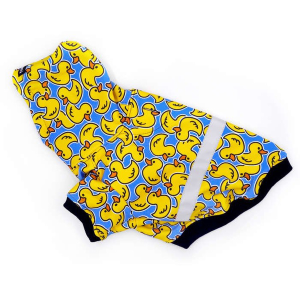 Bluza dla Psa z kapturem Ducky Duck, odblaskowy element, nadruk kaczuszki