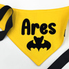 Halloween Dog Bandana with Name – BAT by Psiakrew, yellow bandana scarf