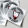 Bull Terrier Dog Sticker for Car Bumper Auto Moto Car Body Rear Window