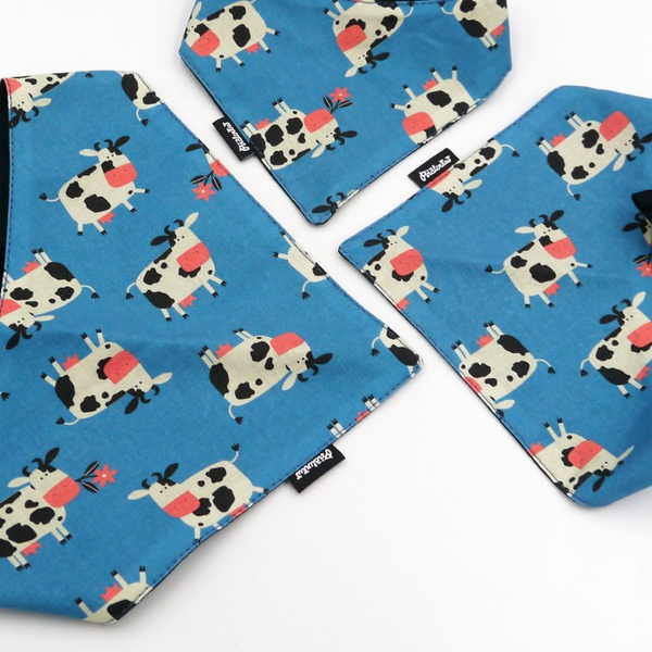 Dog Bandana Spotted Cow Psiakrew handkerchief style to tie around your pet’s neck