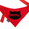 Red Personalized Dog Bandana, Your Logo Graphic, Tied Handkerchief, Scarf Psiakrew