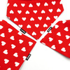 Dog bandana with Hearts pattern Psiakrew handkerchief style to tie around your pet’s neck