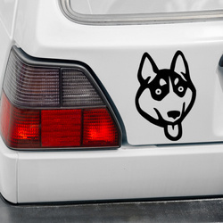 Husky Psiakrew Hunde-Autoaufkleber für leichte Karosserien