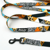 Long Dog Leash Wild Animals Psiakrew width 2 cm (0.78"), black snap hook 6 cm
